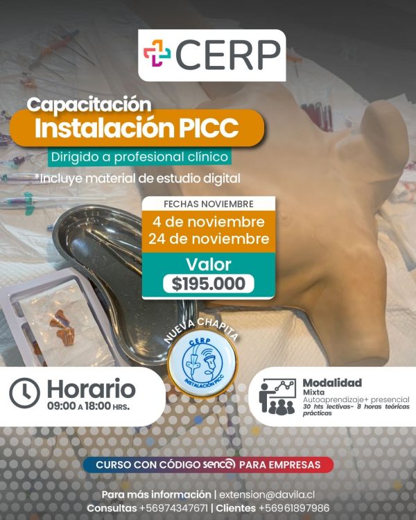 Instalación de PICC con apoyo ecográfica adulto pediátrico