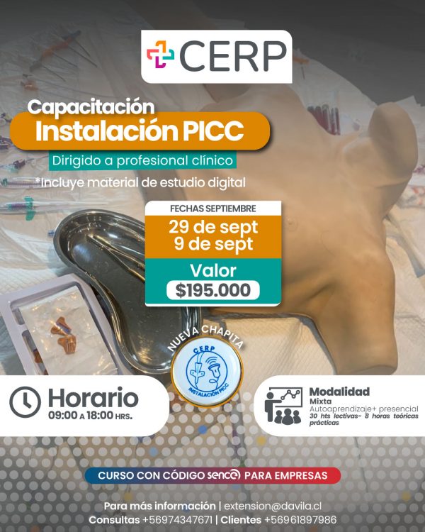 Instalación de PICC con apoyo ecográfica adulto pediátrico