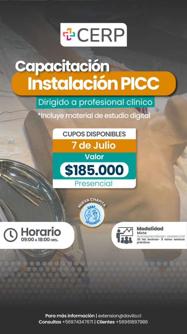 Instalación de PICC con apoyo ecográfica adulto pediátrico