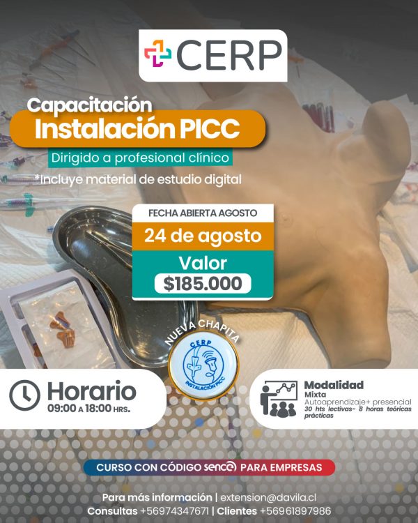 Instalación de PICC con apoyo ecográfica adulto pediátrico