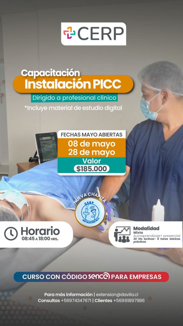 Instalación de PICC con apoyo ecográfica adulto pediátrico