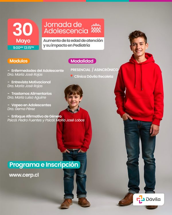 Jornada de adolescencia: Aumento de la edad de atención y su impacto en pediatría