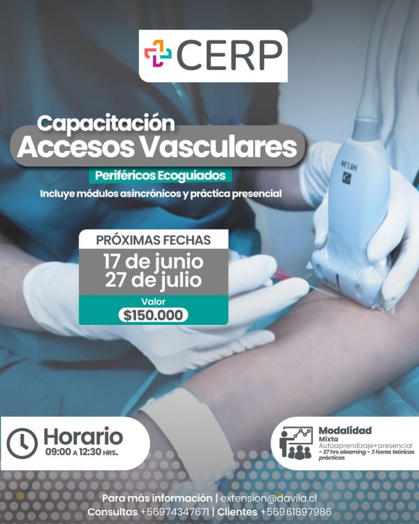Capacitación Instalación de Accesos Vasculares Periféricos Ecoguiados