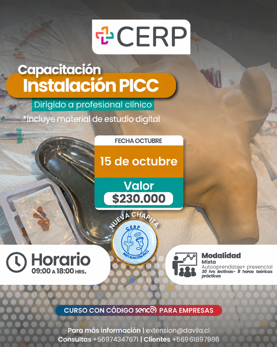 Instalación de PICC con apoyo ecográfica adulto pediátrico Chillán
